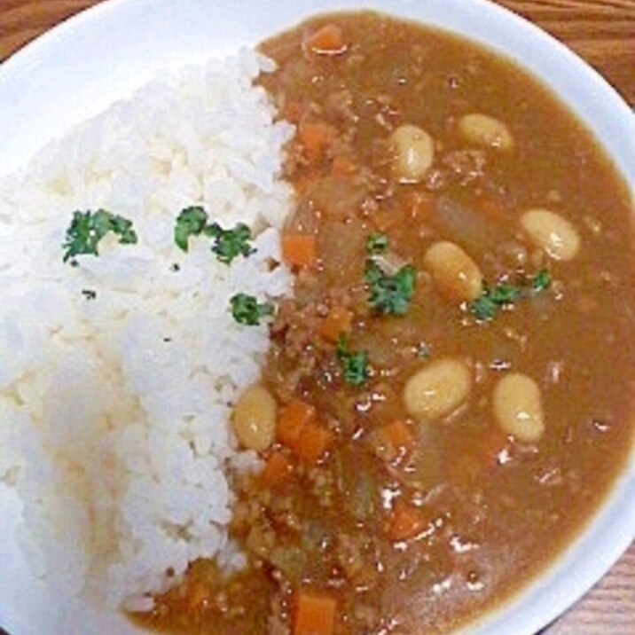 大豆入り キーマカレー